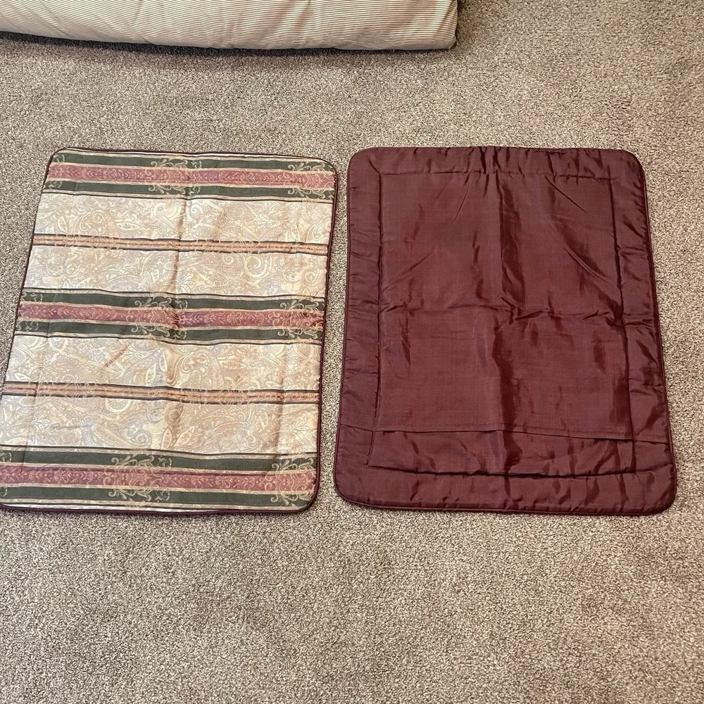Croscill Dover Manor Dunhill Queen Comforter 2 Shams Old Money Stripe Red‎ Green